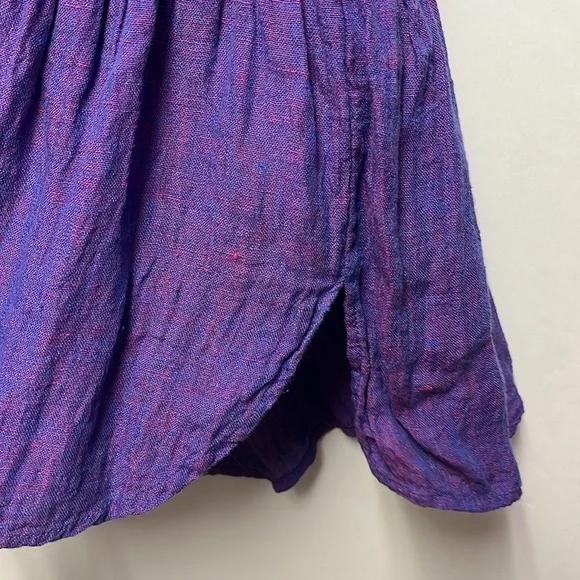 Holding Horses for Anthropologie Tyra Linen Boxy Top, Size Small, Purple - Picture 5 of 7